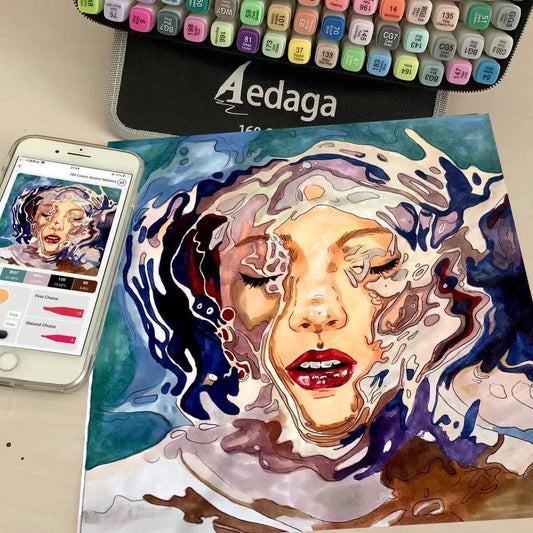 Fast-drying ink colors to be laid down clean, smooth and evenly, that resists smudging, fading, and doesn't smudge.