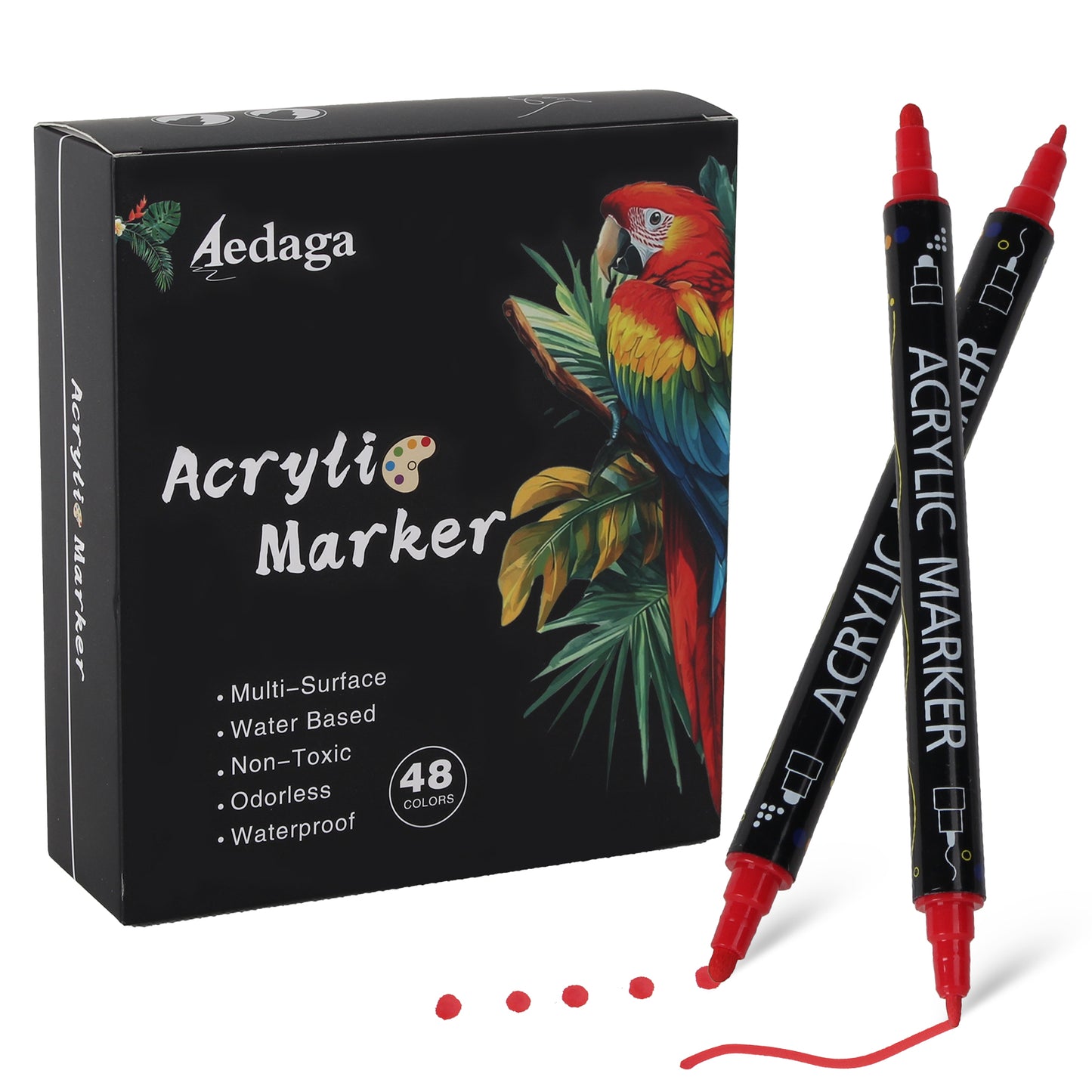 48 Colors Acrylic Paint Pens