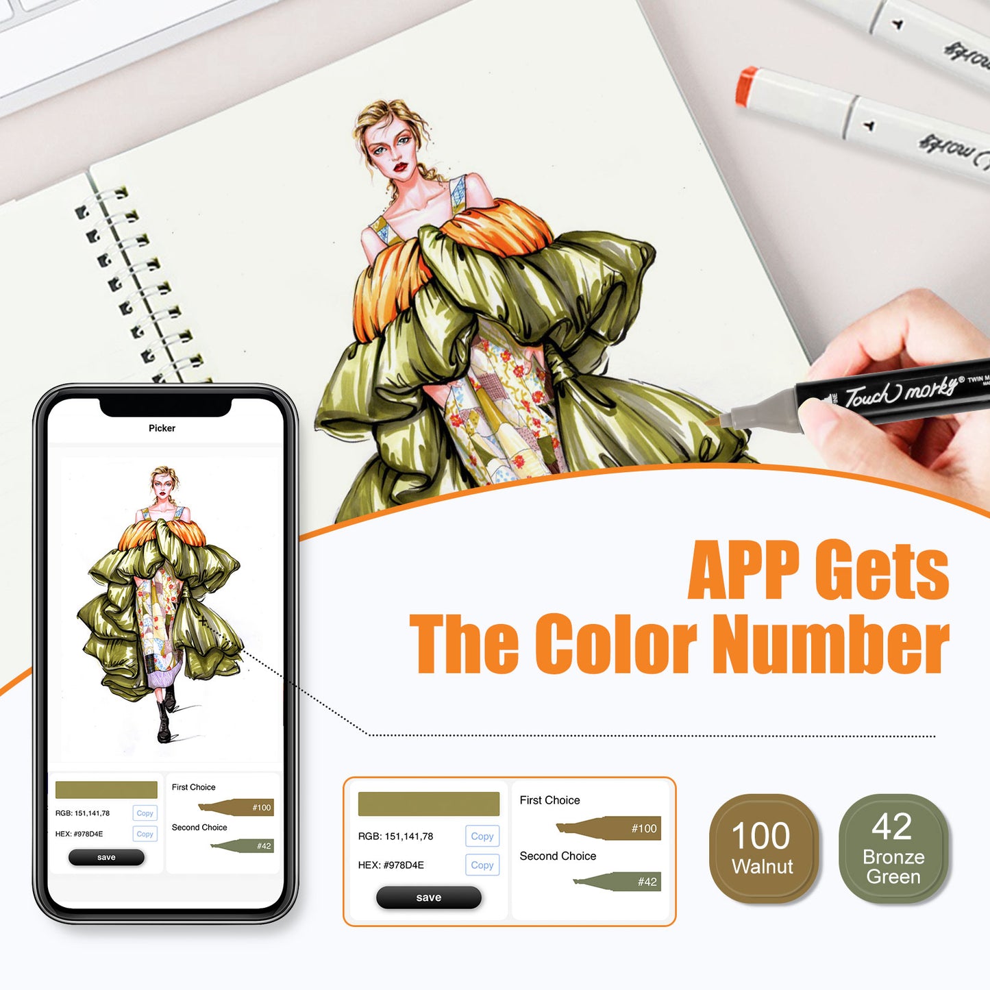 320 Colors Alcohol Markers with Free APP