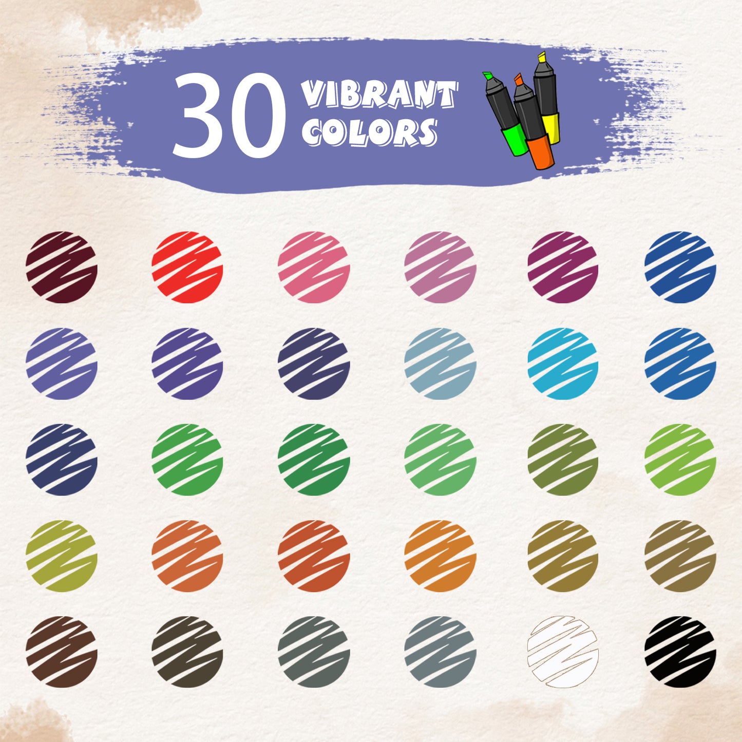 48 Colors Acrylic Paint Pens