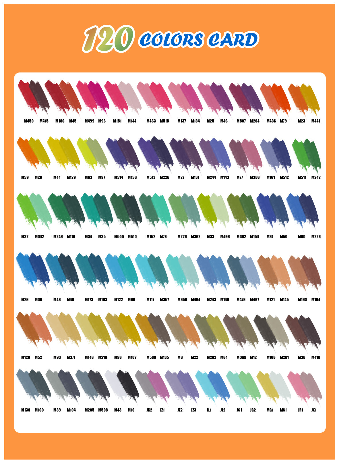 120 Colors Acrylic Paint Markers with 60 Dual-Color Brush Tips
