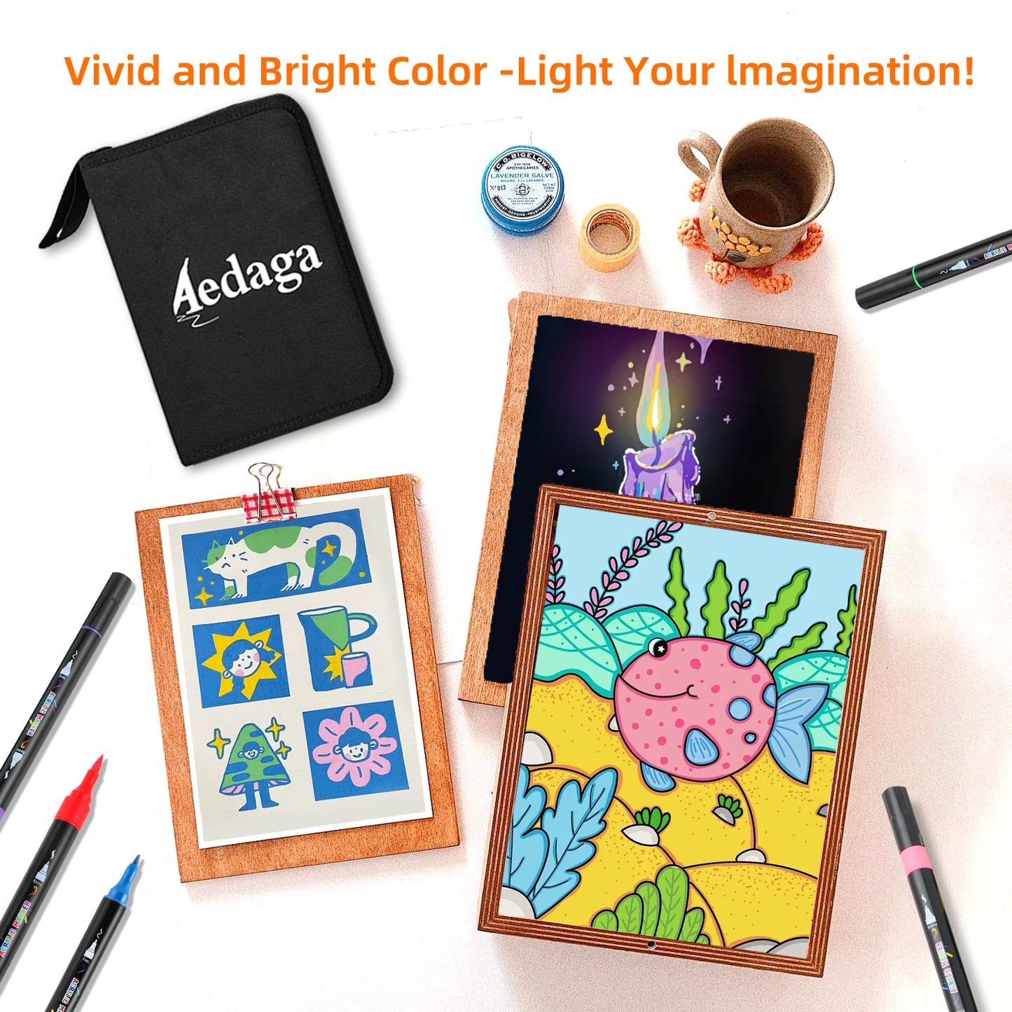 48 Colors Acrylic Paint Markers