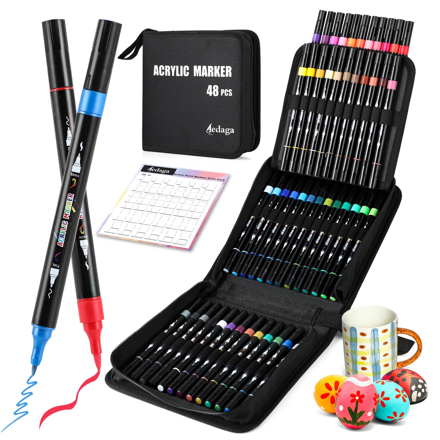 48 Colors Acrylic Paint Markers