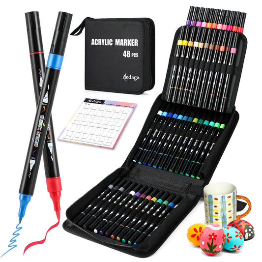 48 Colors Acrylic Paint Markers
